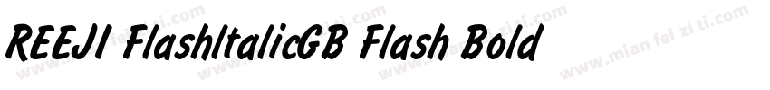 REEJI FlashltalicGB Flash Bold字体转换